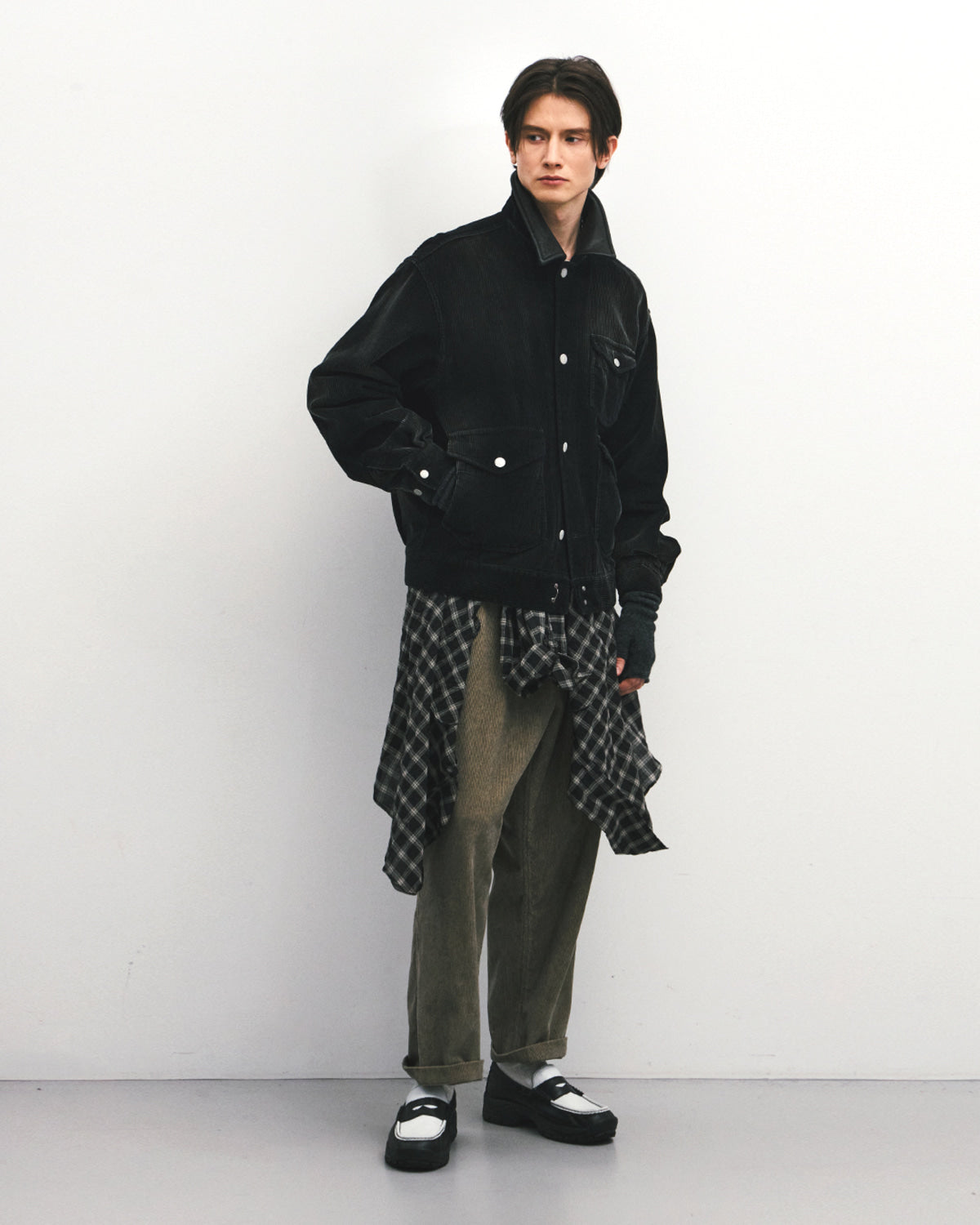 Eastlogue - Trapper Jacket (Black Corduroy) product image 1 | TRAB K-Fashion Australia