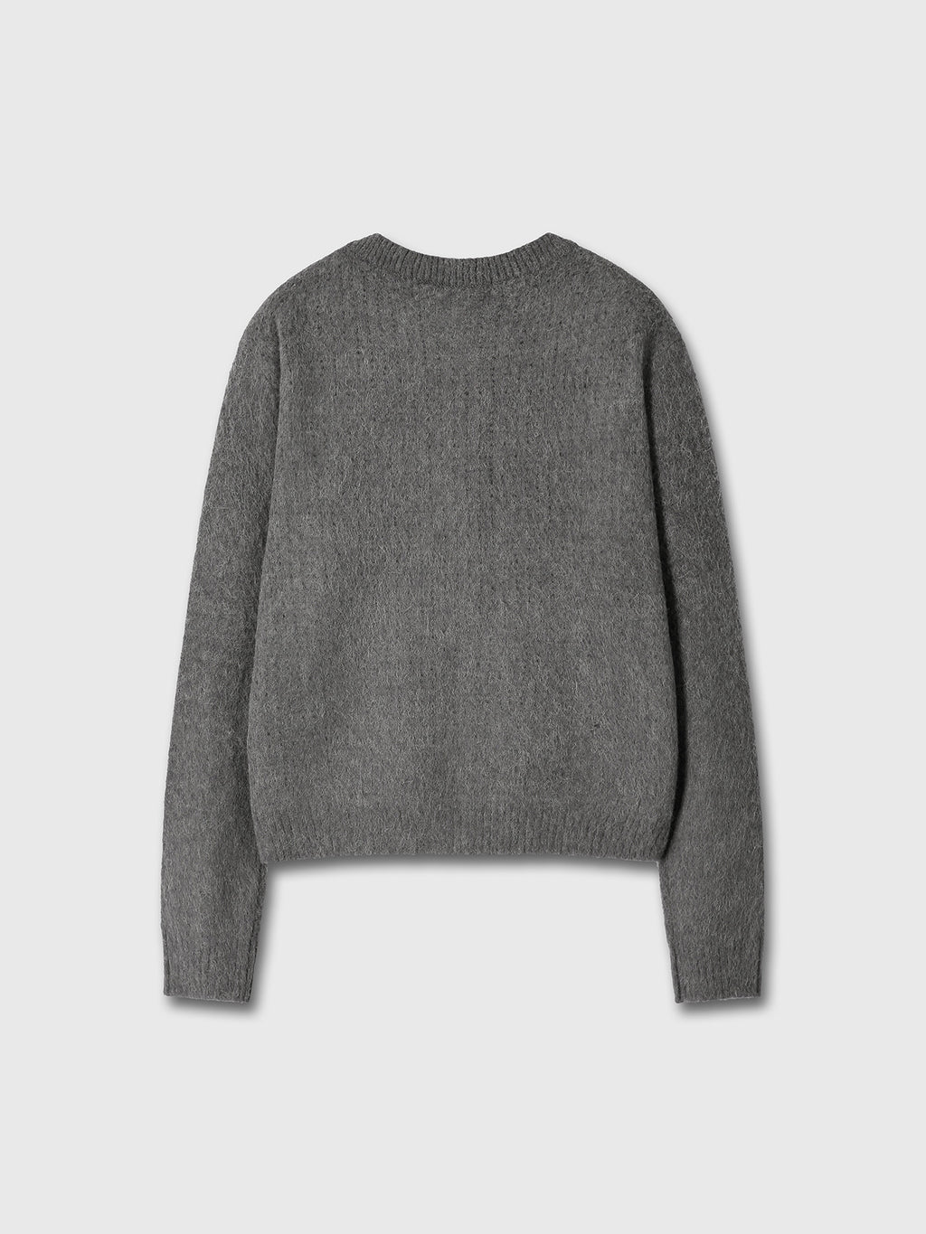 Tonywack - Alpaca Mohair Crew-Neck Cardigan (Carbon) product image 6 | TRAB K-Fashion Australia
