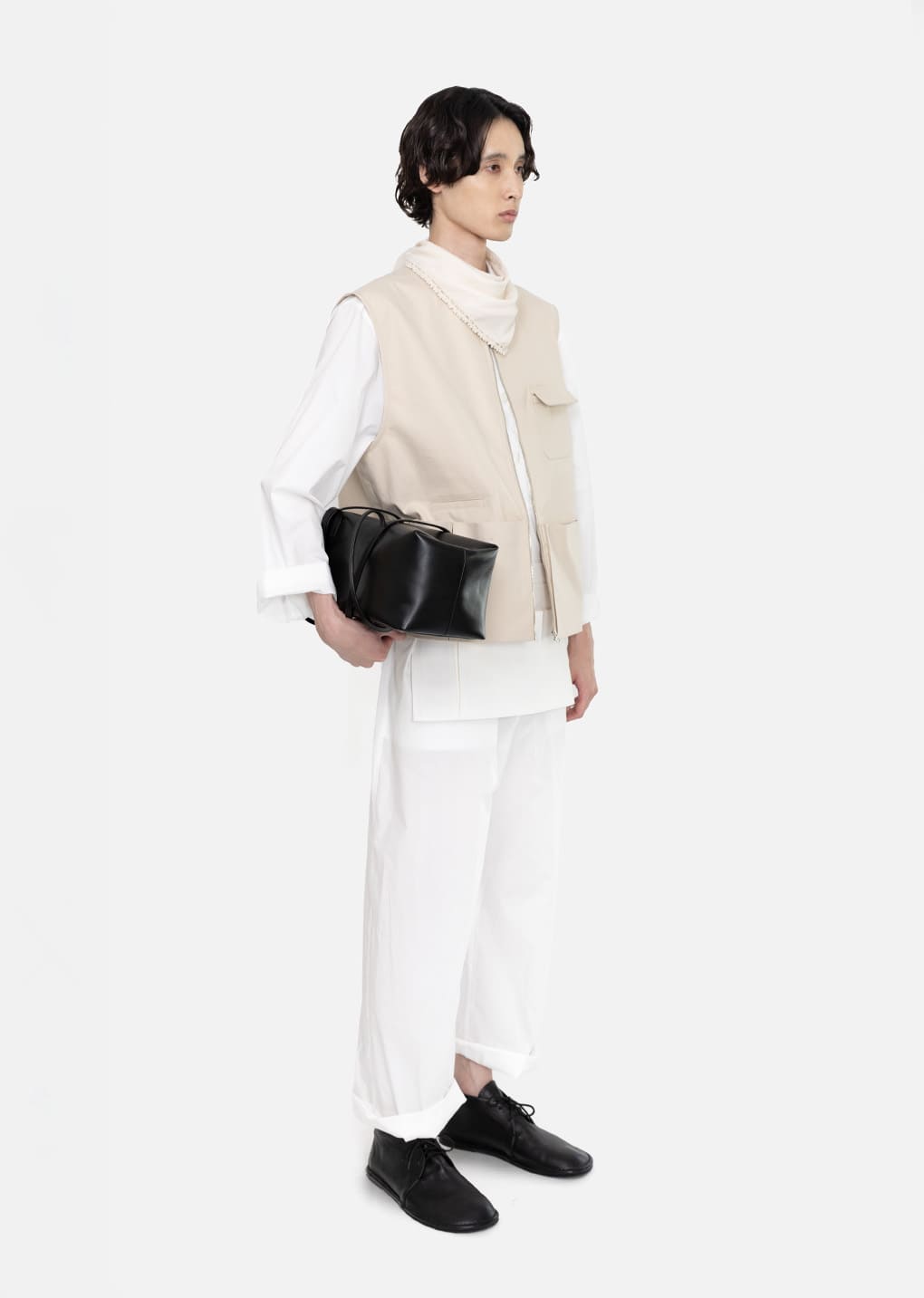 Amomento - Pocket Jumpsuit (White) product image 3 | TRAB K-Fashion Australia