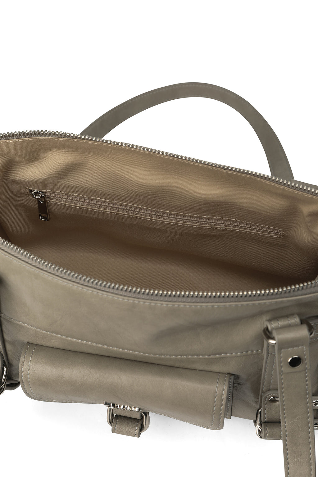 Deinet - Belted Pocket Mini Shoulder Bag (Grey) product image 7 | TRAB K-Fashion Australia