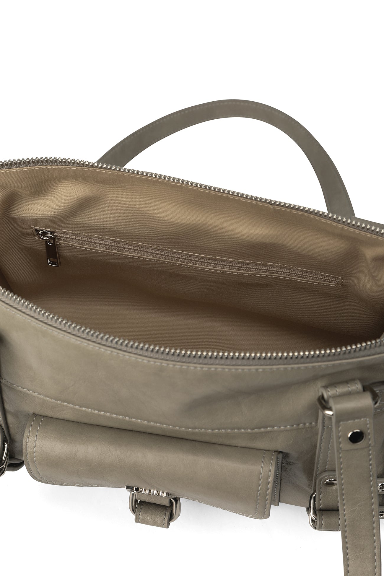 Deinet - Belted Pocket Mini Shoulder Bag (Grey) product image 7 | TRAB K-Fashion Australia