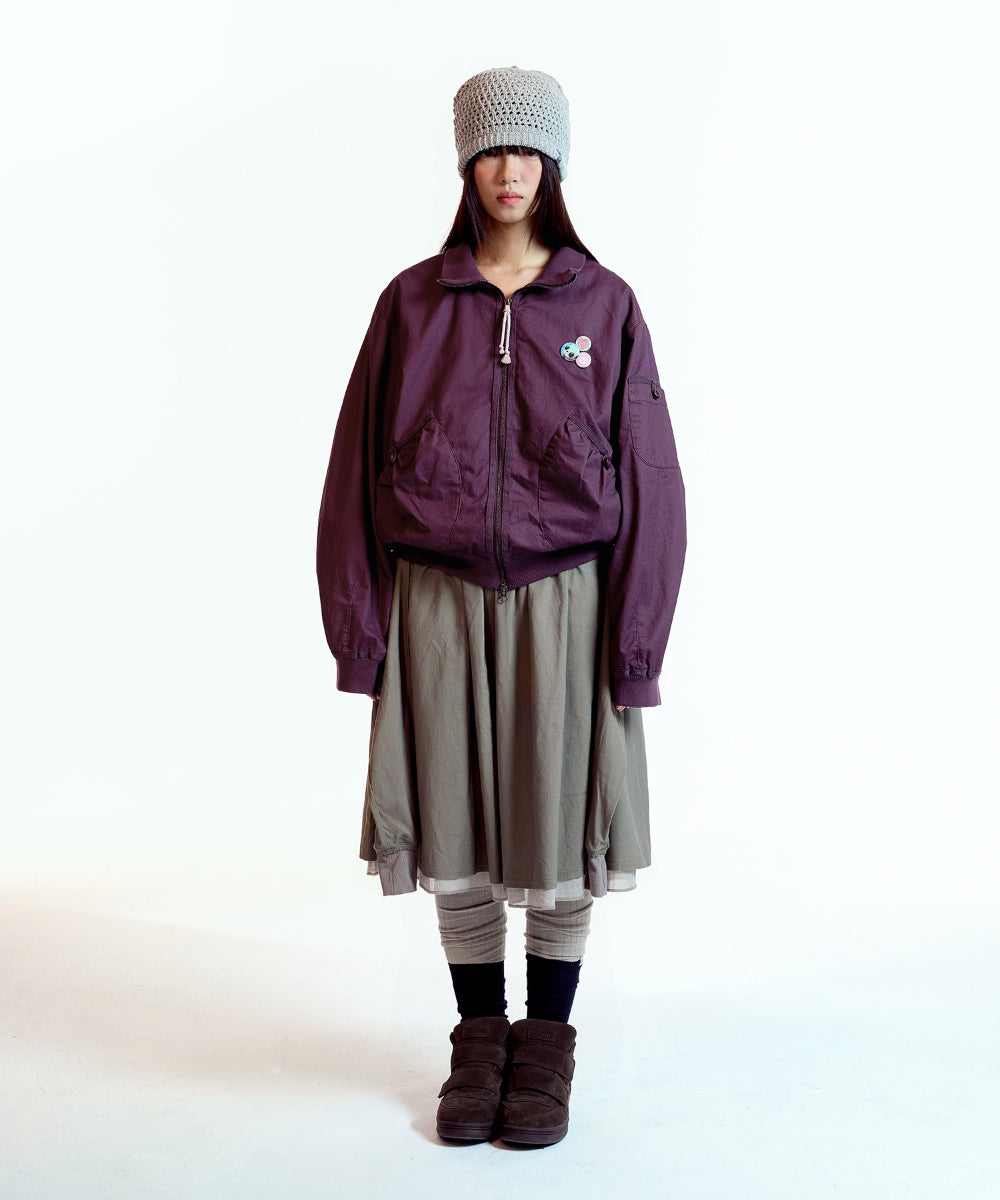 Coyseio - Strap Shirring Skirt (Ash Brown) product image 8 | TRAB K-Fashion Australia