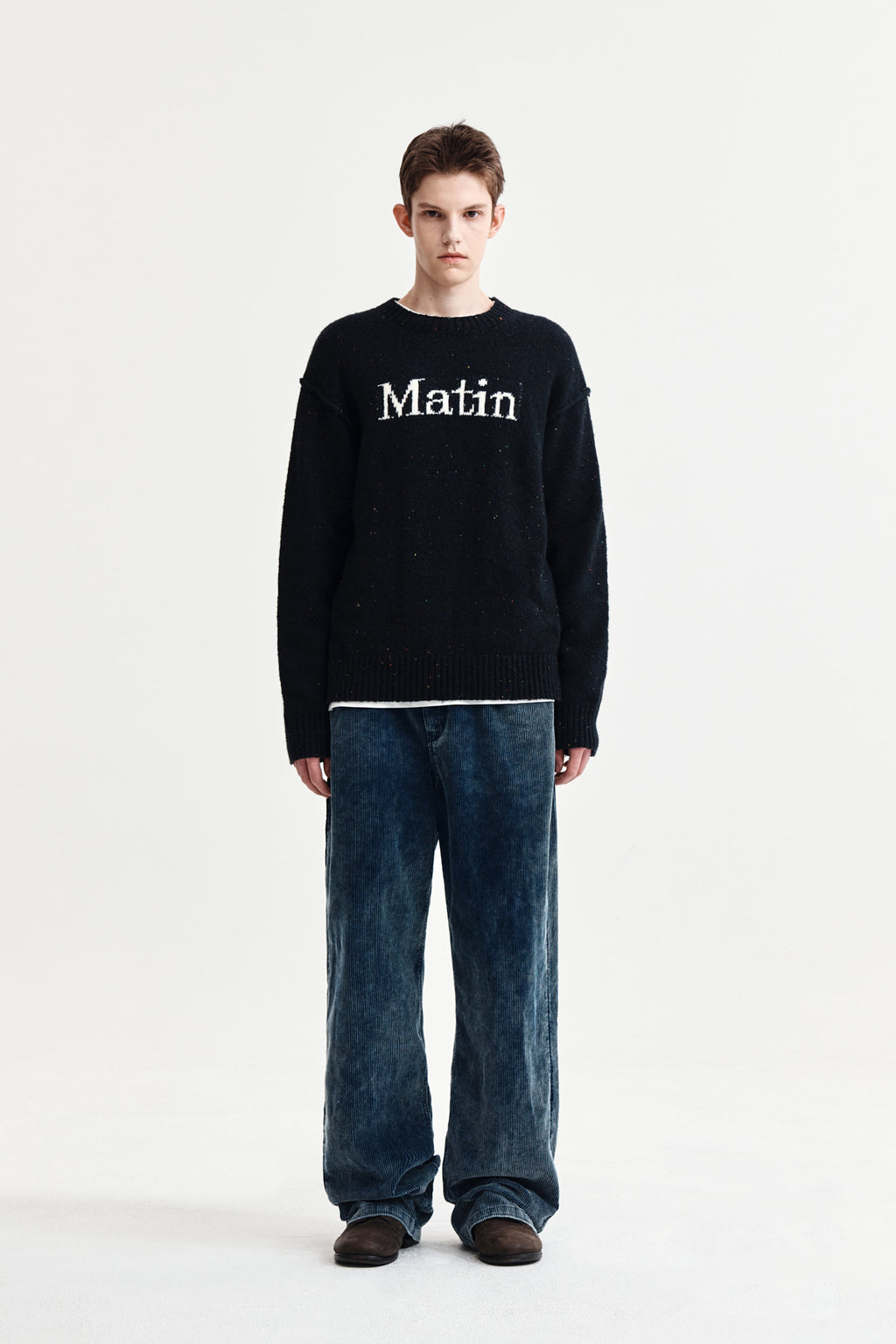 Matin Kim - Washed Corduroy Pants (Blue) product image 5 | TRAB K-Fashion Australia