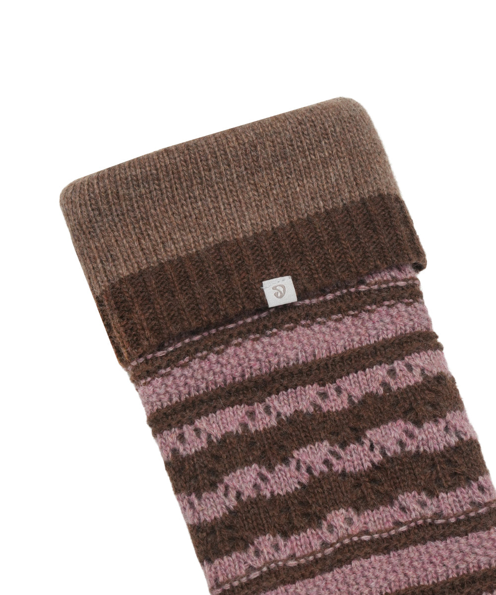 Coyseio - Striped Mori Knee Socks (Brown) product image 13 | TRAB K-Fashion Australia