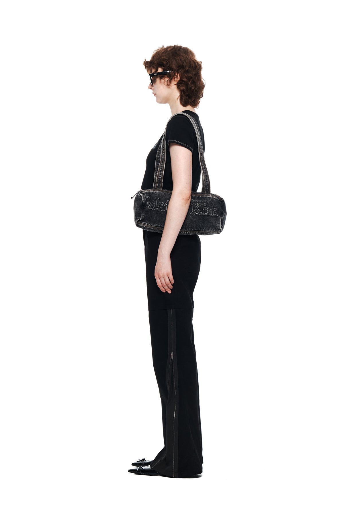 Matin Kim - Matin Shade Logo Crop Top (Black) product image 6 | TRAB K-Fashion Australia