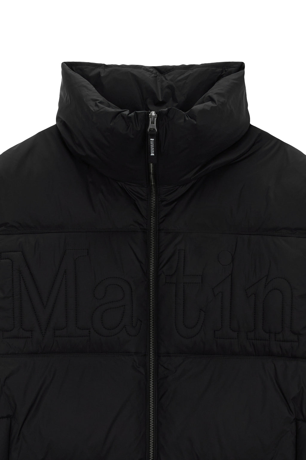 Matin Kim - Big Logo Point Down Vest (Black) product image 3 | TRAB K-Fashion Australia