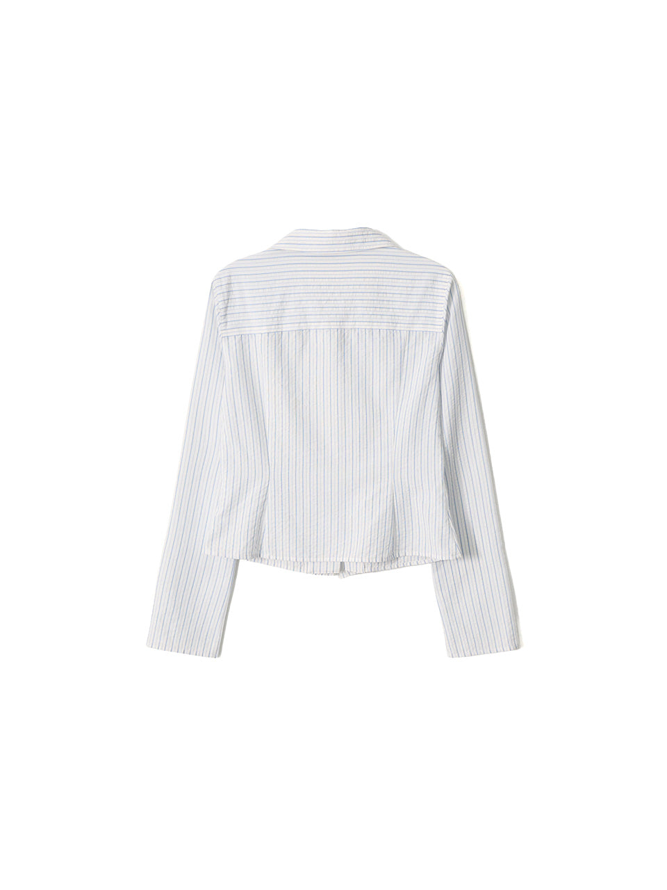 Kijun - Ruffle Detail Shirt (Sky Blue) product image 10 | TRAB K-Fashion Australia