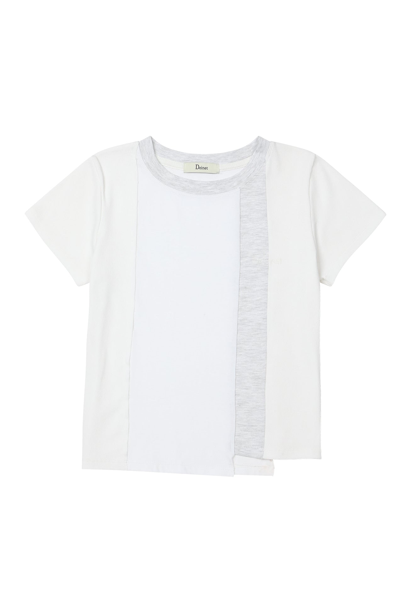 Deinet - Contrast T-Shirt (White) product image 9 | TRAB K-Fashion Australia