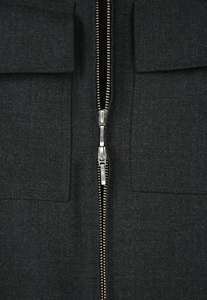 Art if acts - Contrast Wool Blouson (Charcoal) product image 13 | TRAB K-Fashion Australia