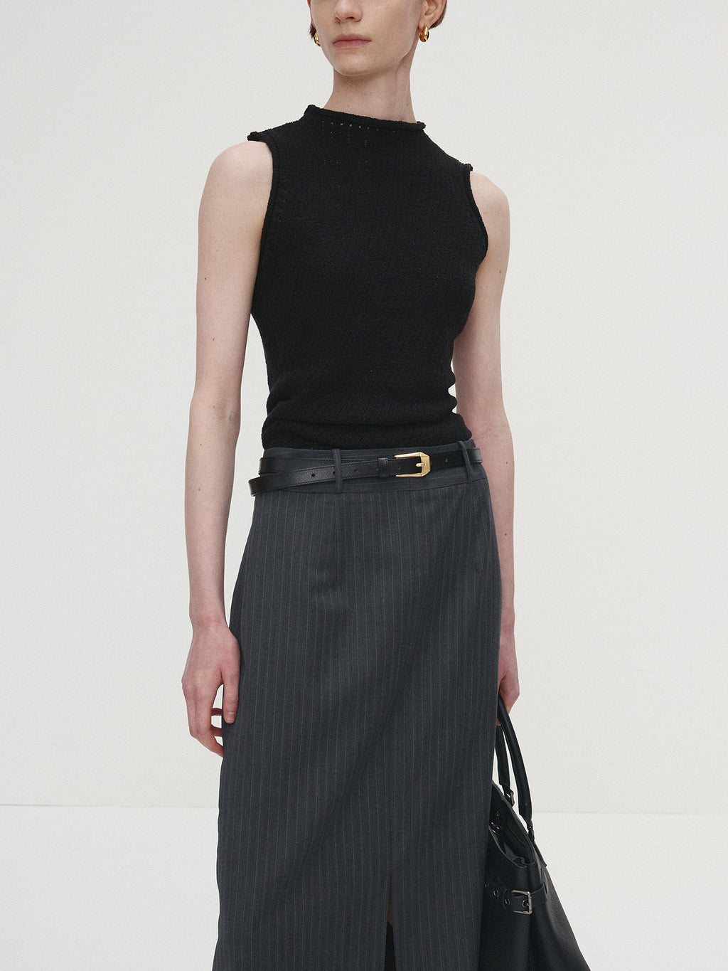 Tonywack - Cotton Twisted Sleeveless Knit (Black) product image 5 | TRAB K-Fashion Australia