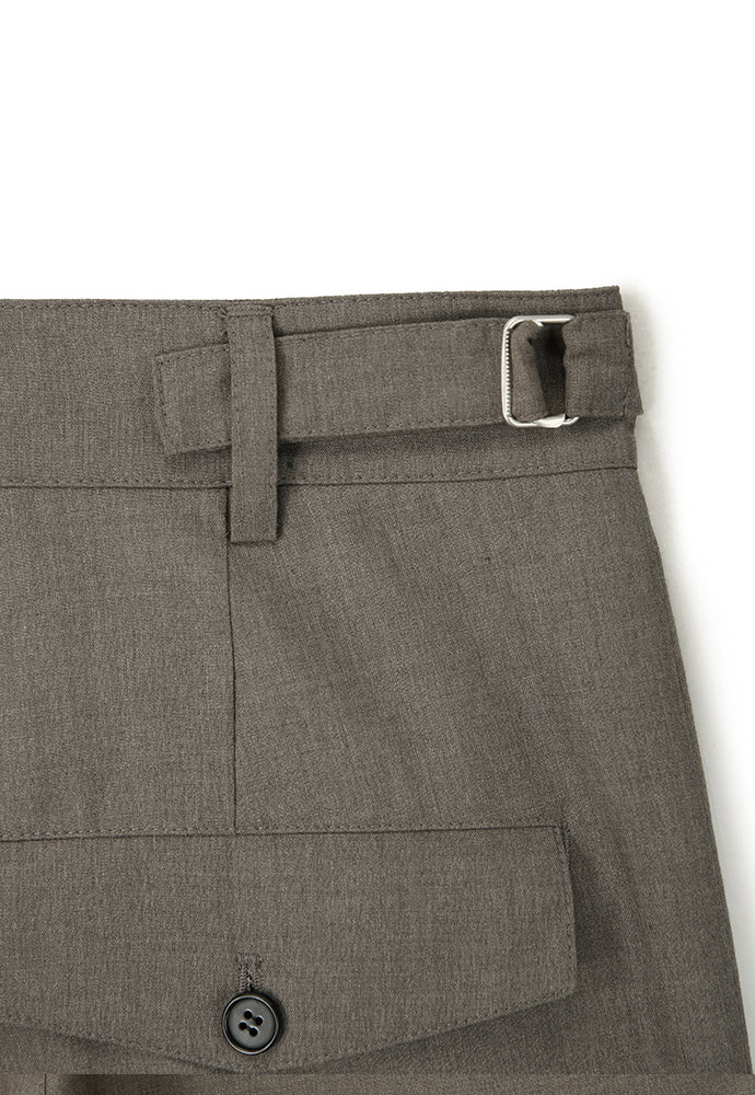 Art if acts - Wool Side Two Tuck Pants (Brown) product image 13 | TRAB K-Fashion Australia