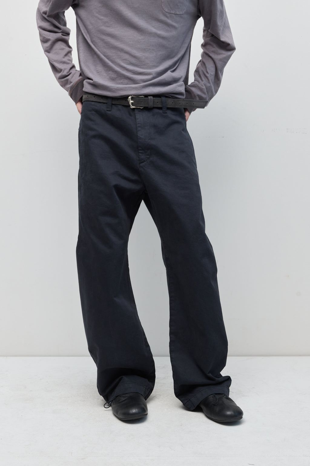 Hatchingroom - Shaped Trousers Dyed Ink (Black) product image 18 | TRAB K-Fashion Australia