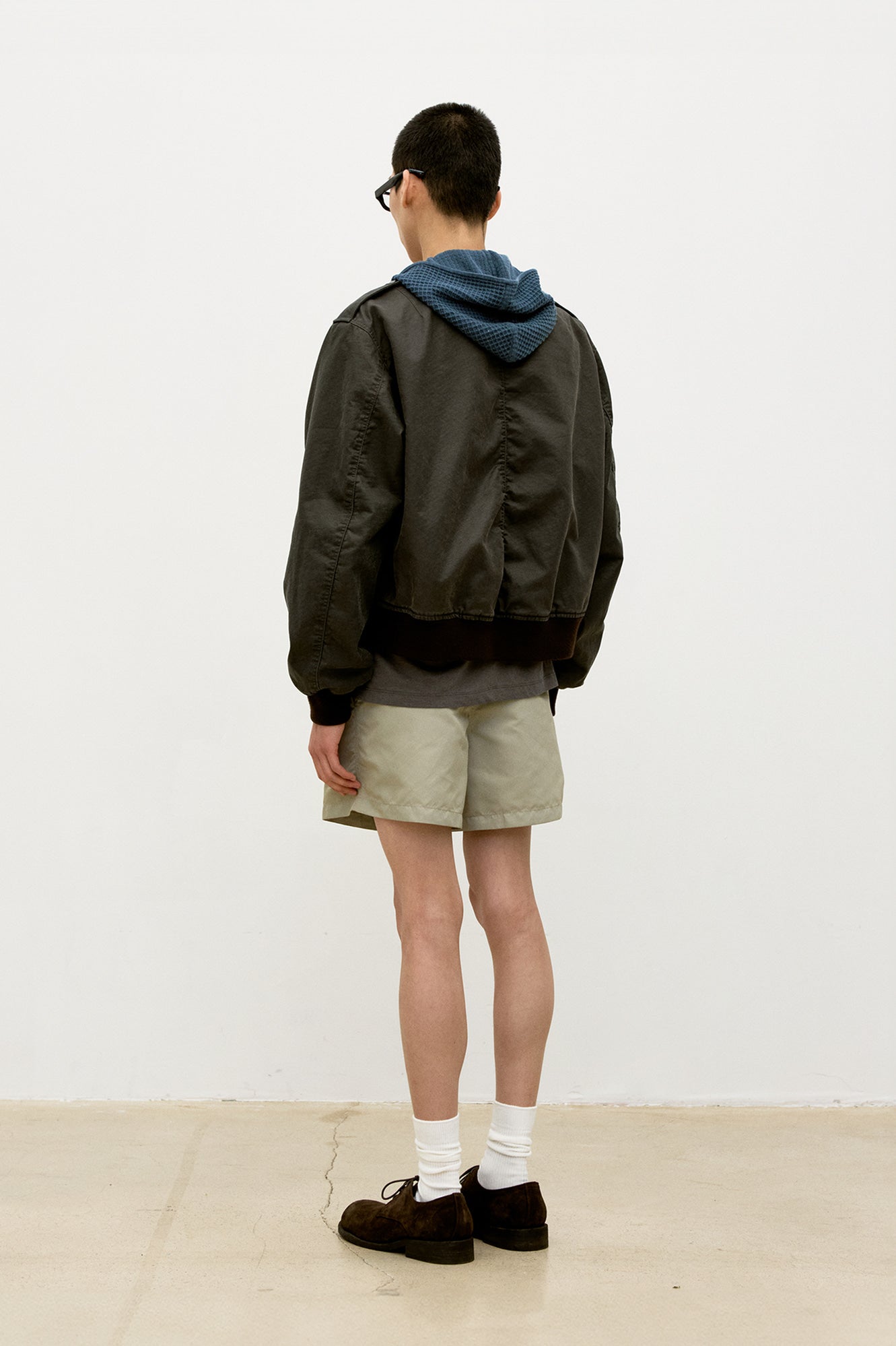 Coor - Stone Washed L2b Bomber (Dark Brown) product image 4 | TRAB K-Fashion Australia