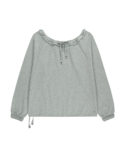 Coyseio - Drawstring Long Sleeve (Melange Grey) product image 1 | TRAB K-Fashion Australia
