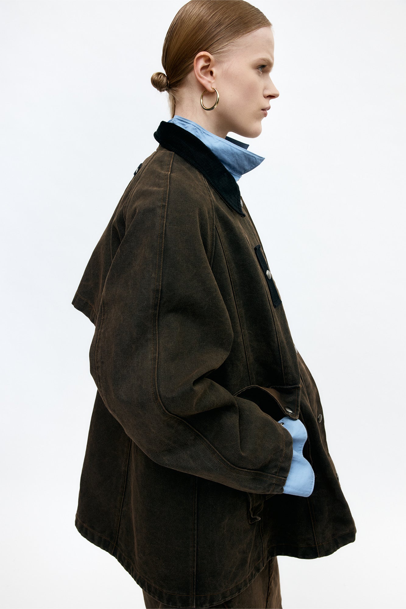 Andersson Bell - Kerri Trapez Work Jacket (Brown) product image 5 | TRAB K-Fashion Australia