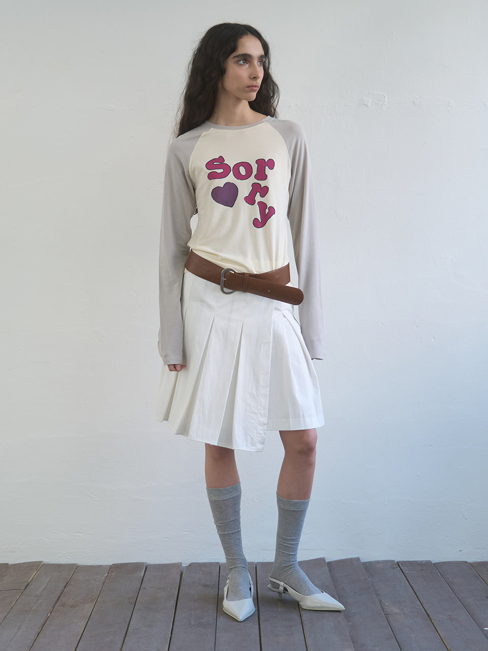 Kijun - Sorry Raglan Tee (Ivory) product image 4 | TRAB K-Fashion Australia