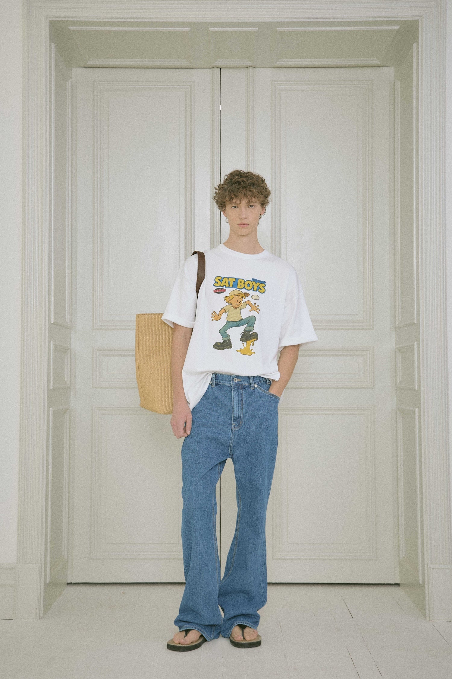 Stu - Stripe Denim Pants Mid (Blue) product image 5 | TRAB K-Fashion Australia