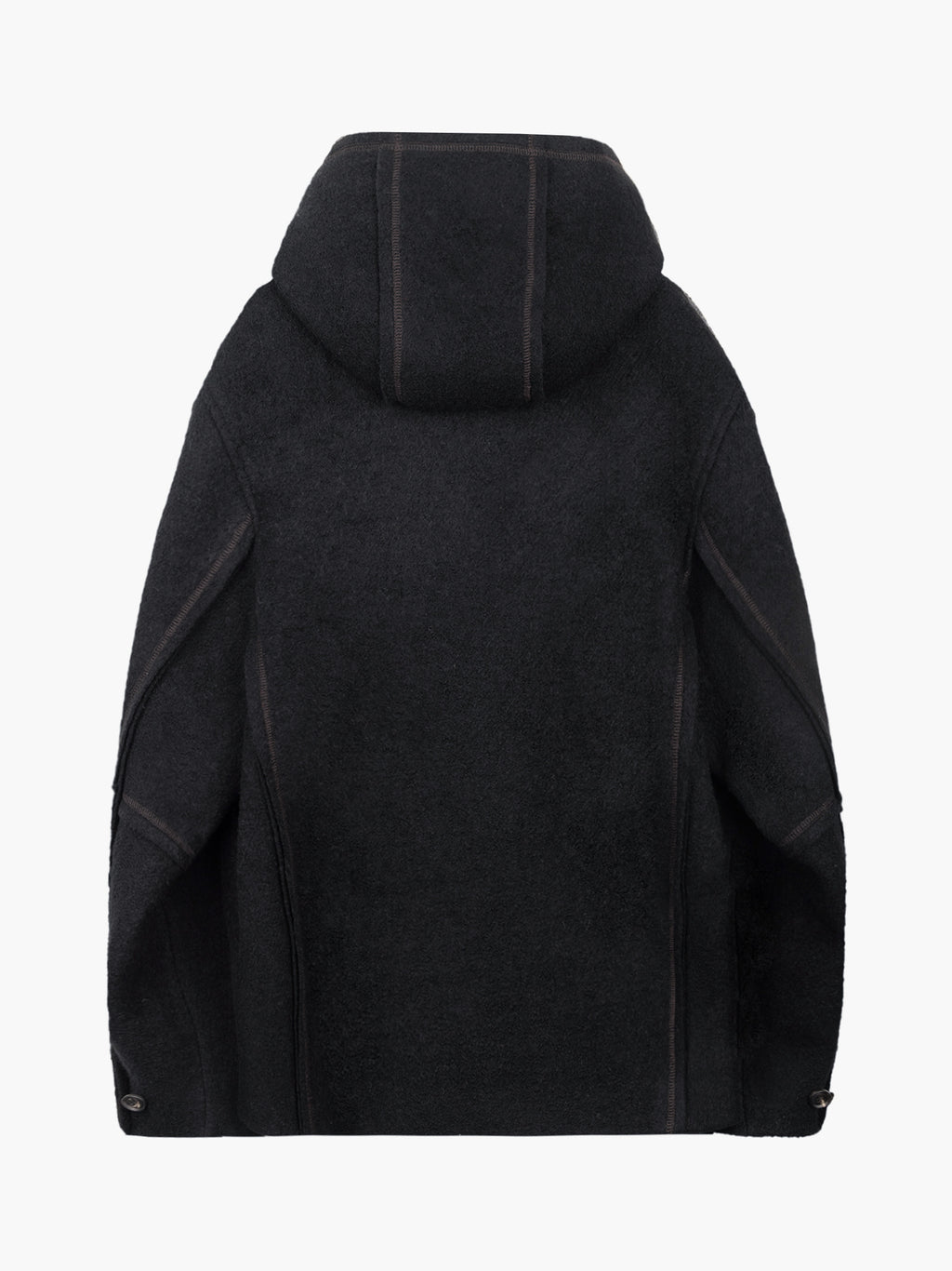 Jiyong Kim - Hooded Wool Jacket (Black) product image 9 | TRAB K-Fashion Australia