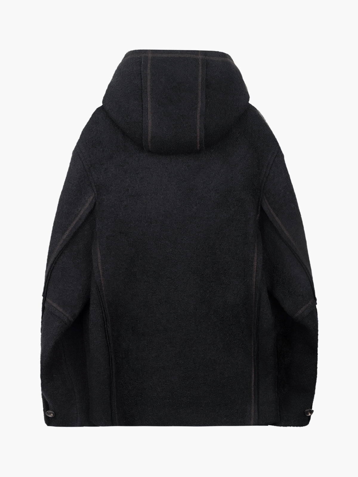 Jiyong Kim - Hooded Wool Jacket (Black) product image 9 | TRAB K-Fashion Australia
