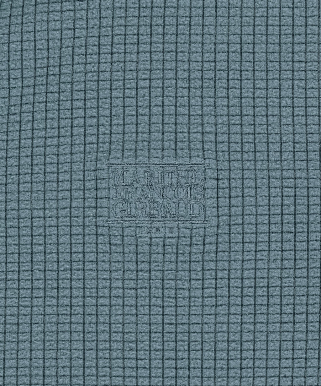 Marithe & Francois Girbaud - Grid Fleece Hoodie Zipup (Ash Blue) product image 4 | TRAB K-Fashion Australia
