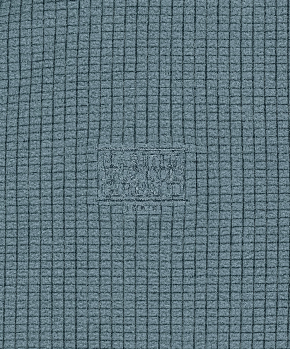 Marithe & Francois Girbaud - Grid Fleece Hoodie Zipup (Ash Blue) product image 4 | TRAB K-Fashion Australia