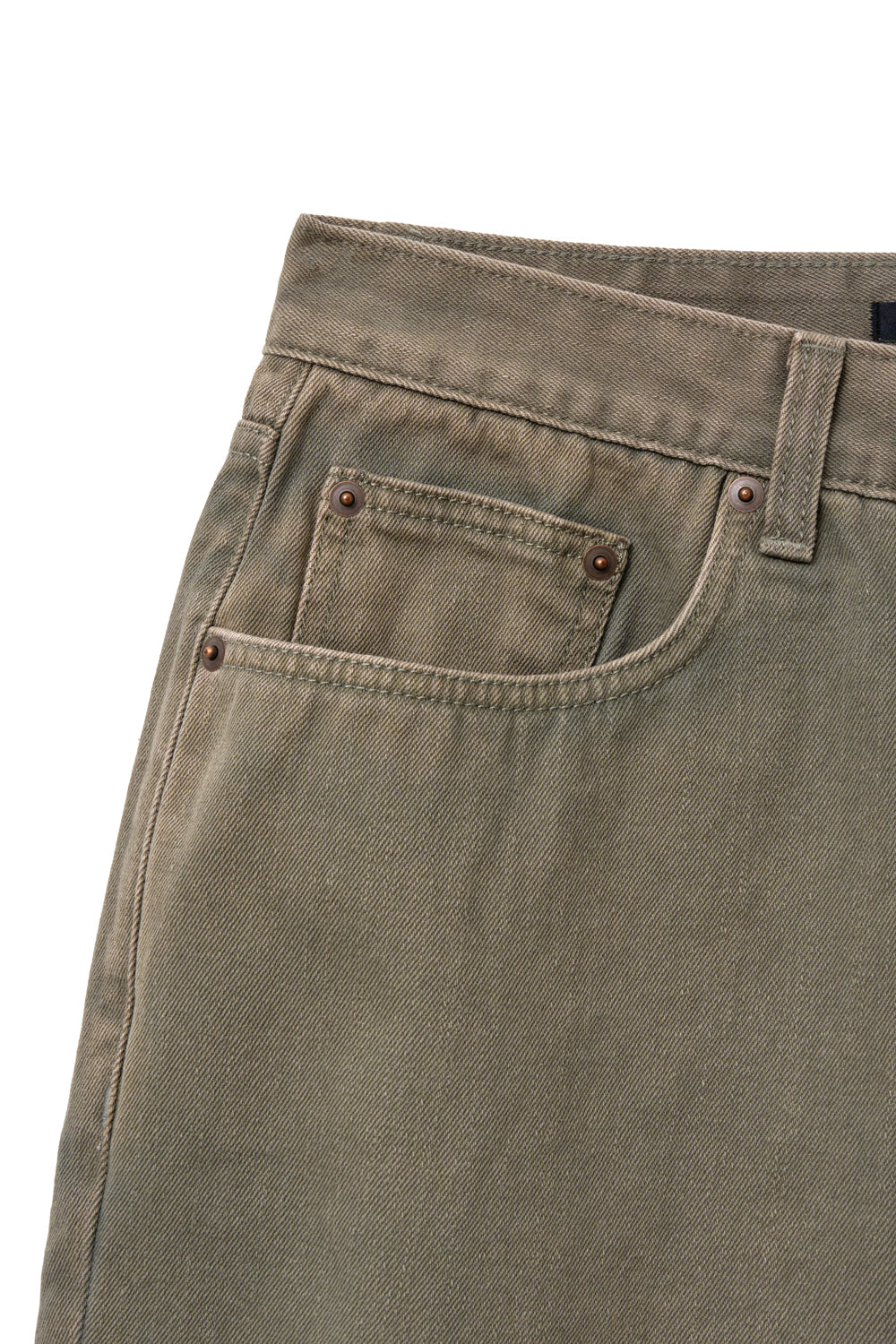 Hatchingroom - Bleached Shorts (Olive) product image 4 | TRAB K-Fashion Australia