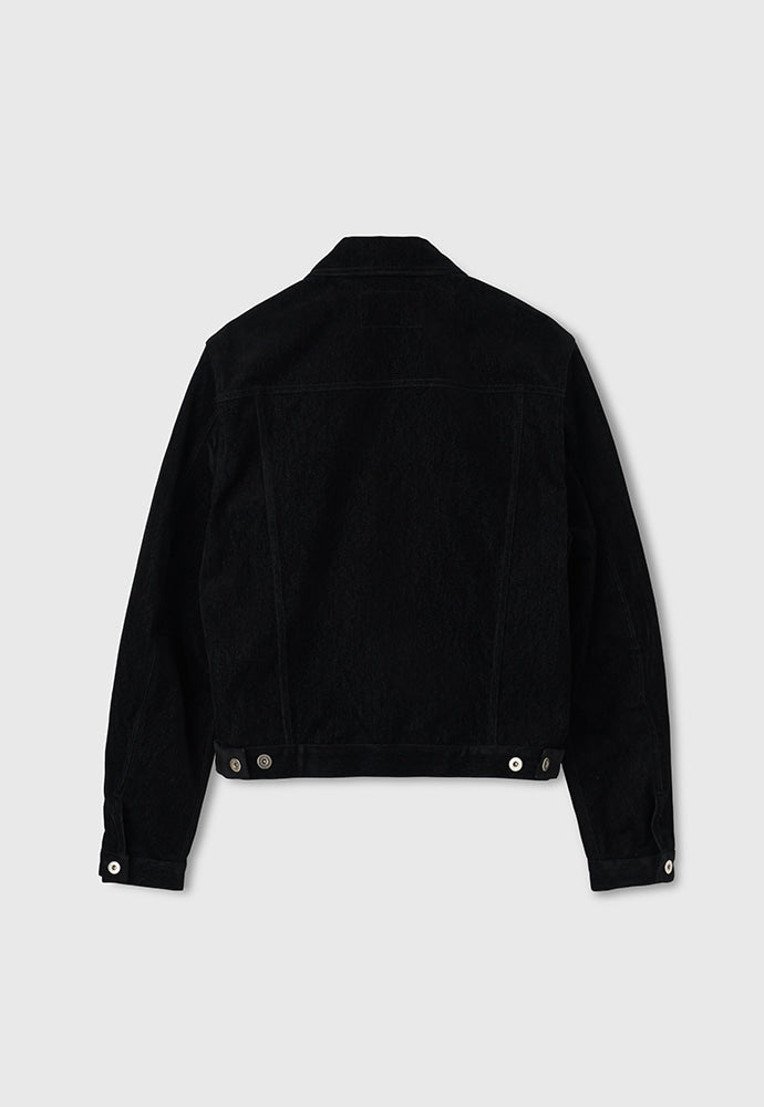 Tonywack - Velvet Denim Trucker Jacket (Black) product image 8 | TRAB K-Fashion Australia