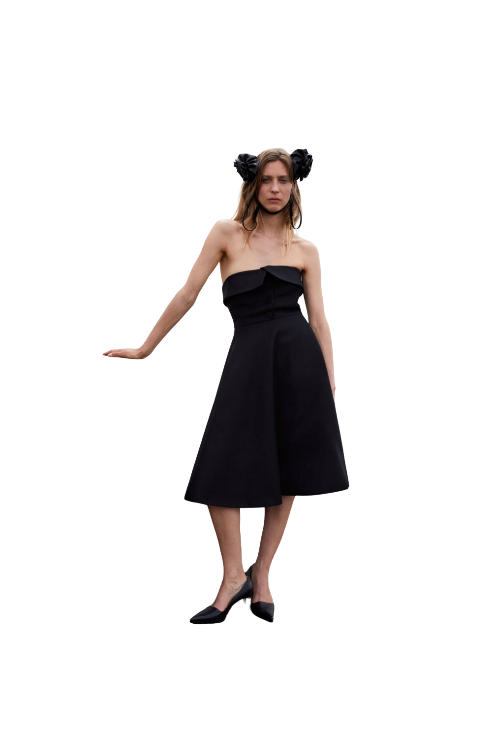 Kimhe Kim - Neo Emma Tube Top Midi Dress (Black) product image 9 | TRAB K-Fashion Australia