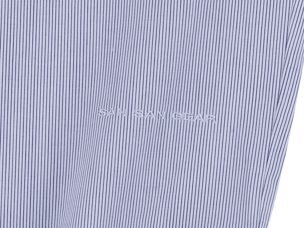 San San Gear - Stripe Hood Shirts (Blue) product image 11 | TRAB K-Fashion Australia