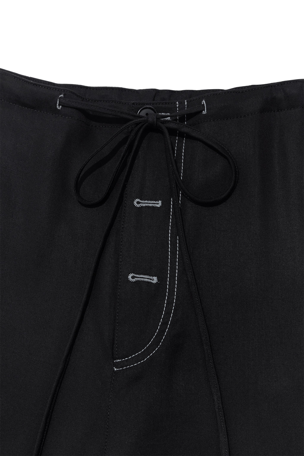 Matin Kim - Button Point String Wide Pants (Black) product image 3 | TRAB K-Fashion Australia