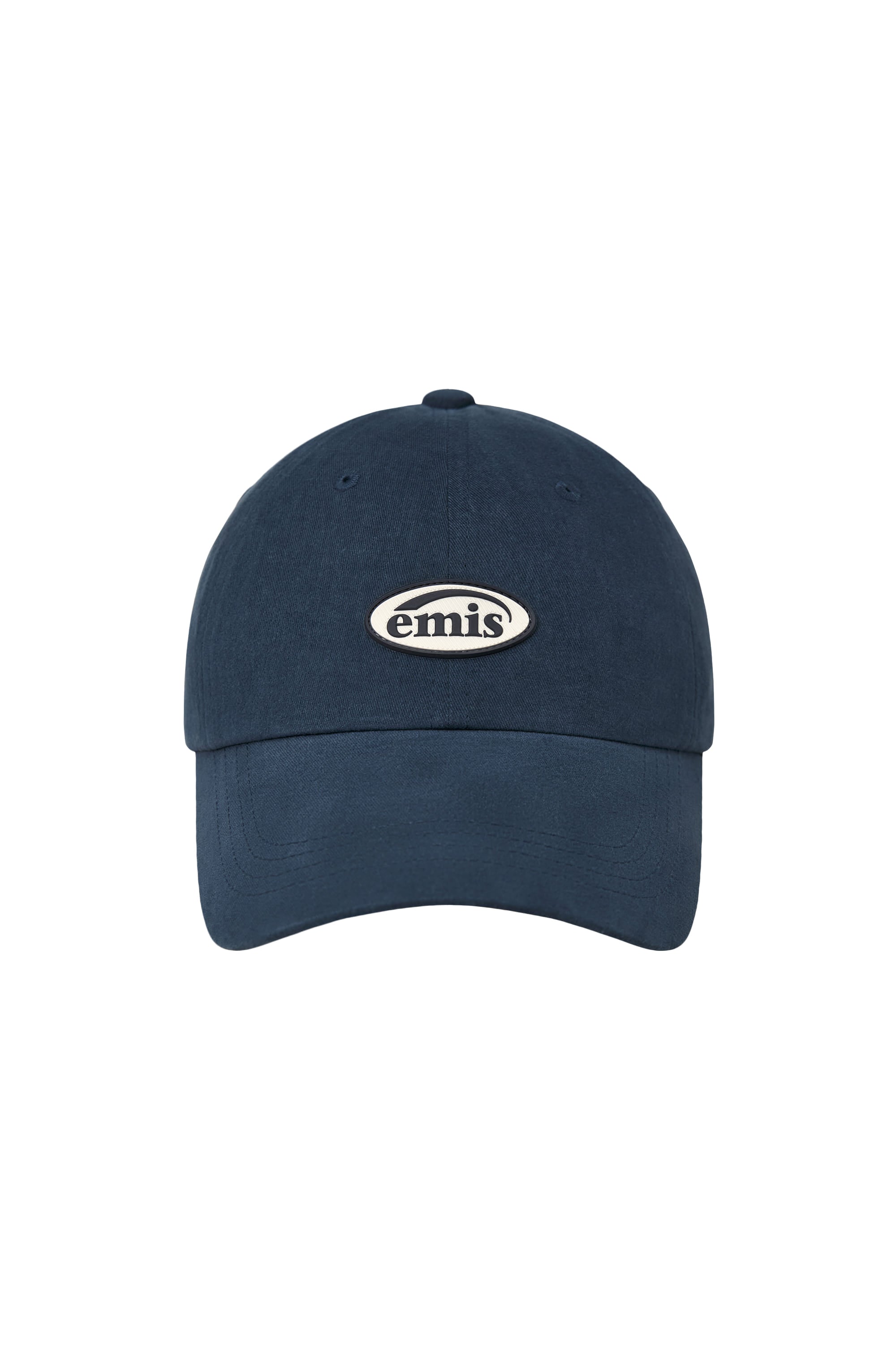 Emis - Mini Rubber Patch Brushed Ball Cap (Navy) product image 1 | TRAB K-Fashion Australia