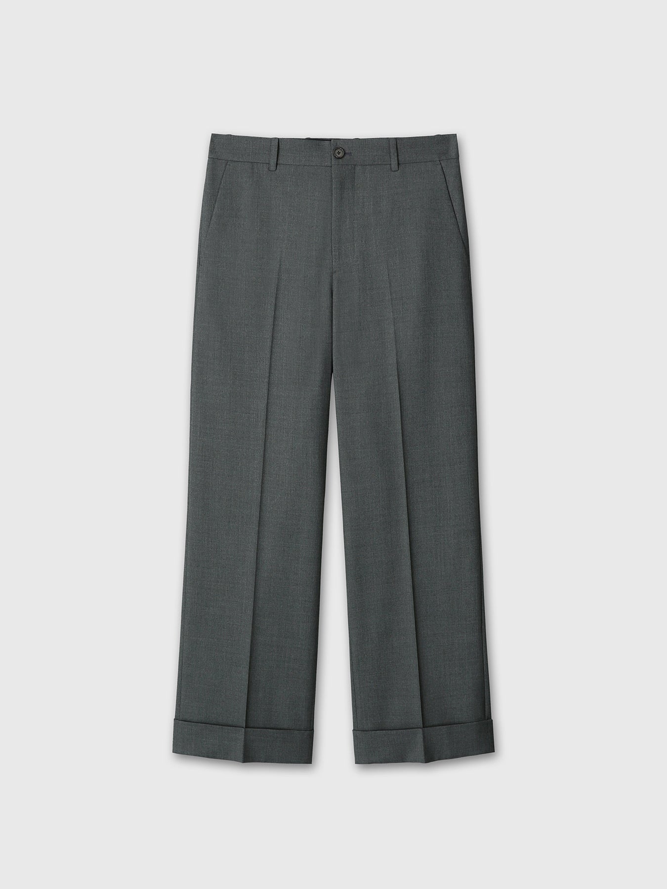 Tonywack - Wool Cuffed Trousers (Moss Grey) product image 10 | TRAB K-Fashion Australia