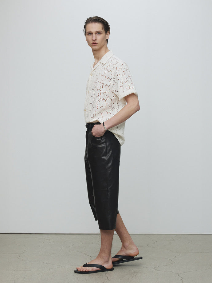 Tonywack - Crocheted Cotton Lace Shirt (Ivory) product image 7 | TRAB K-Fashion Australia