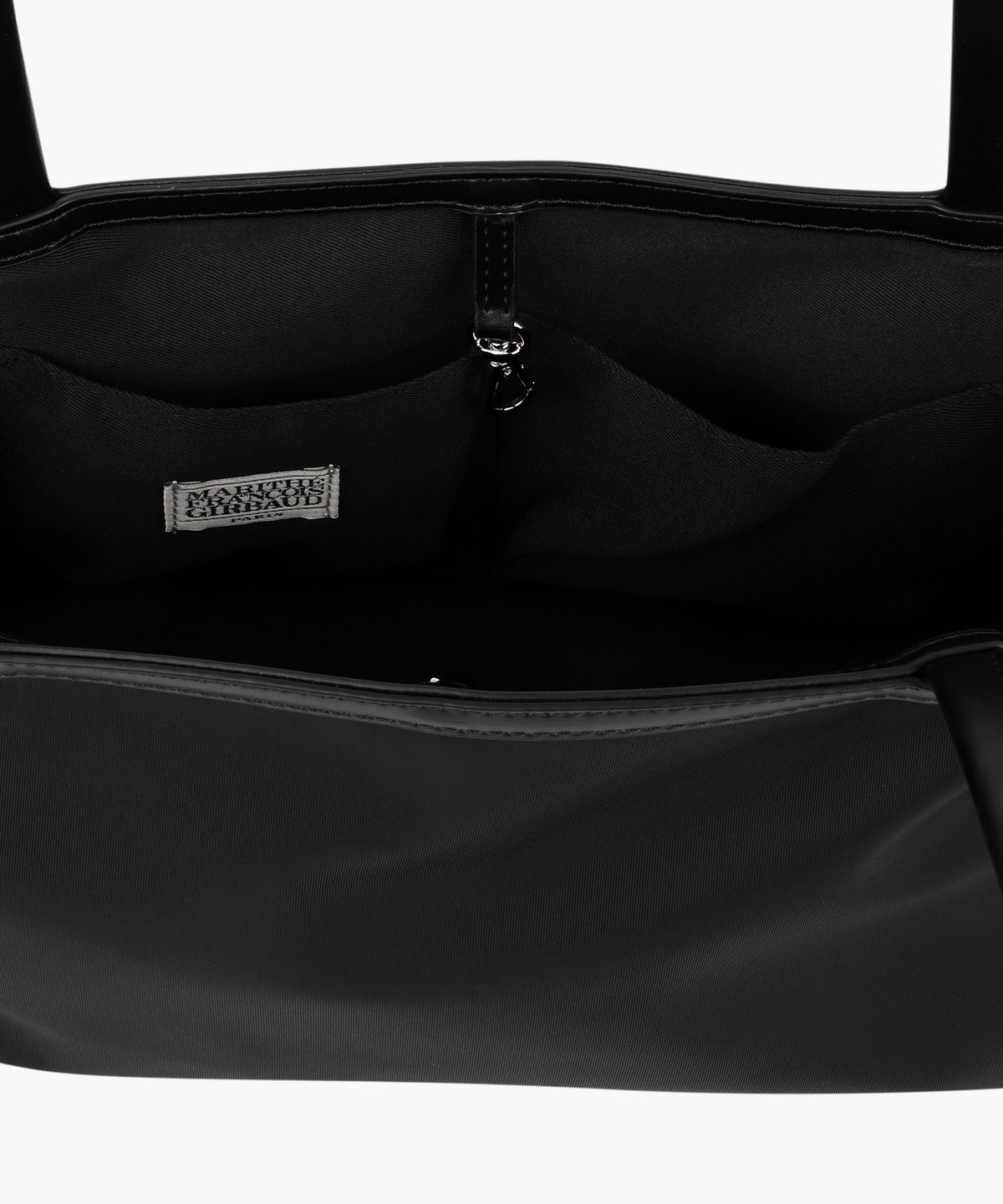 Marithe & Francois Girbaud - Classic Logo Zip Pocket Shoulder Bag (Black) product image 5 | TRAB K-Fashion Australia