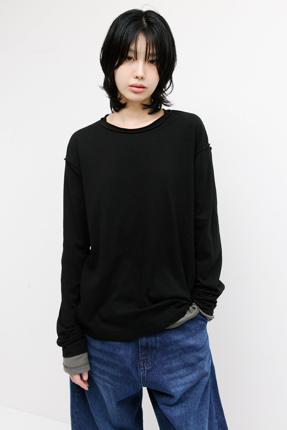 Hatchingroom - Two Face Ringer Tee (Olive/Black) product image 11 | TRAB K-Fashion Australia