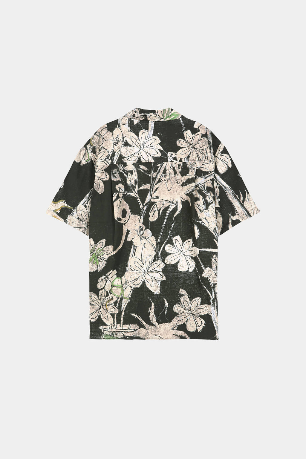 Andersson Bell - Flower Printed Open Collar Shirt (Black/Beige) product image 9 | TRAB K-Fashion Australia