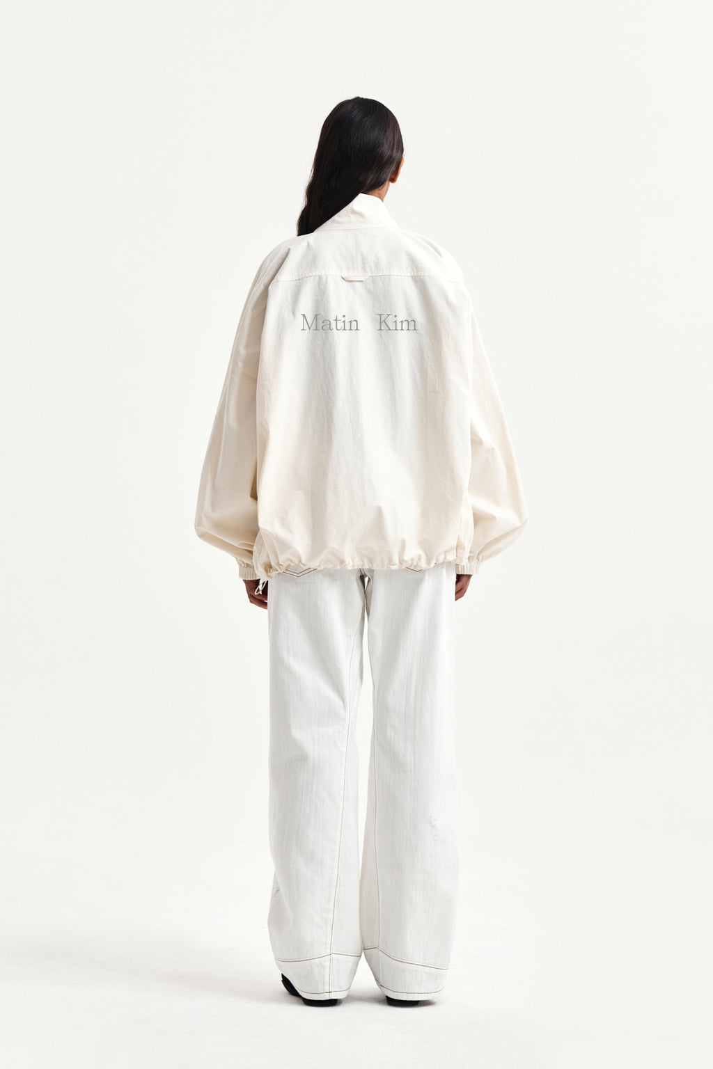 Matin Kim - Back Logo High Neck Jumper (Cream) product image 9 | TRAB K-Fashion Australia
