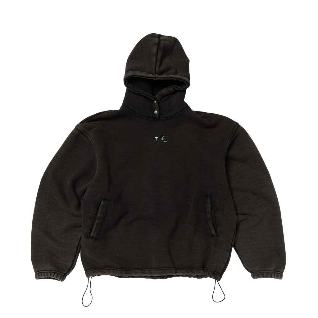 Thug Club - Devil Peace Patch Hoodie (Black) product image 1 | TRAB K-Fashion Australia