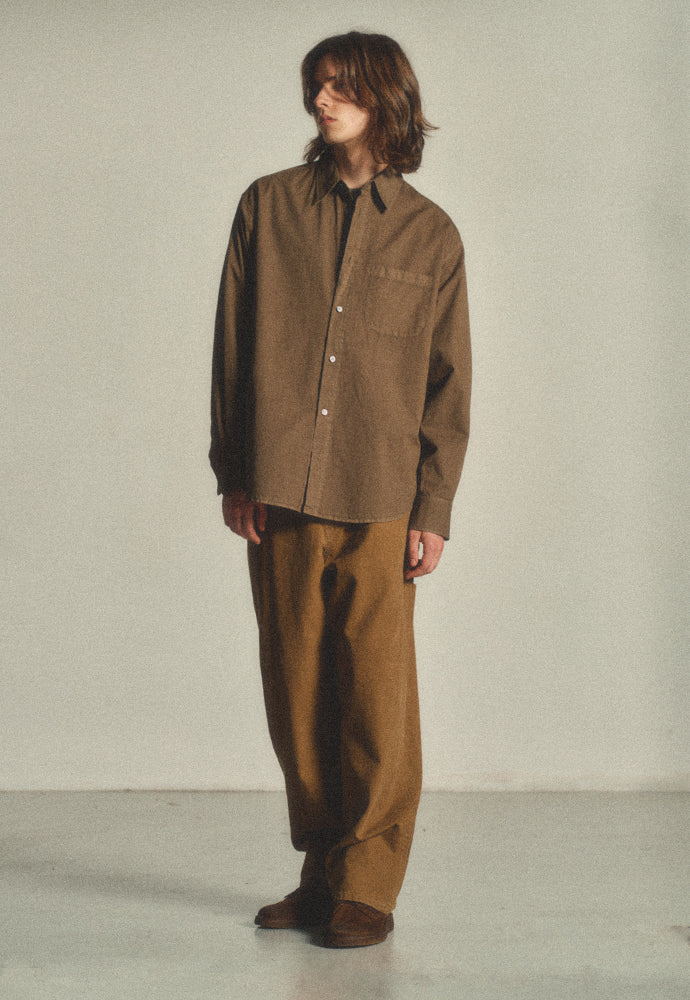 Art if acts - Padre Garment-dyed Shirt (Brown) product image 5 | TRAB K-Fashion Australia