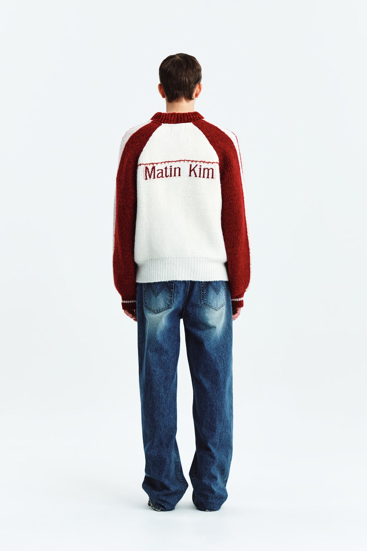 Matin Kim - Reverse Washed Denim Pants (Blue) product image 7 | TRAB K-Fashion Australia