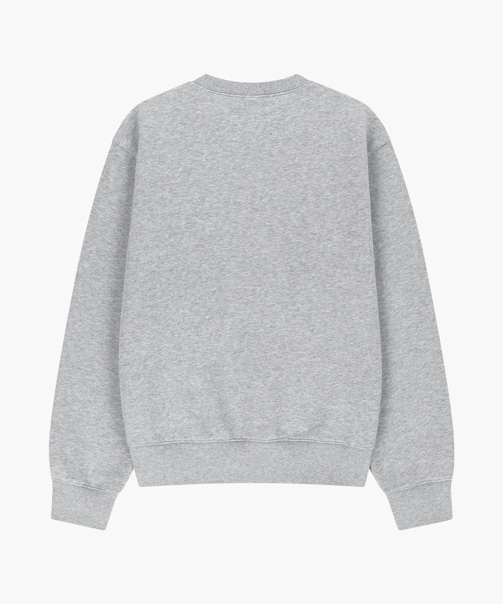 Marithe & Francois Girbaud - Small Classic Logo Oversized Sweatshirt (brushed) (Heather Gray) product image 6 | TRAB K-Fashion Australia