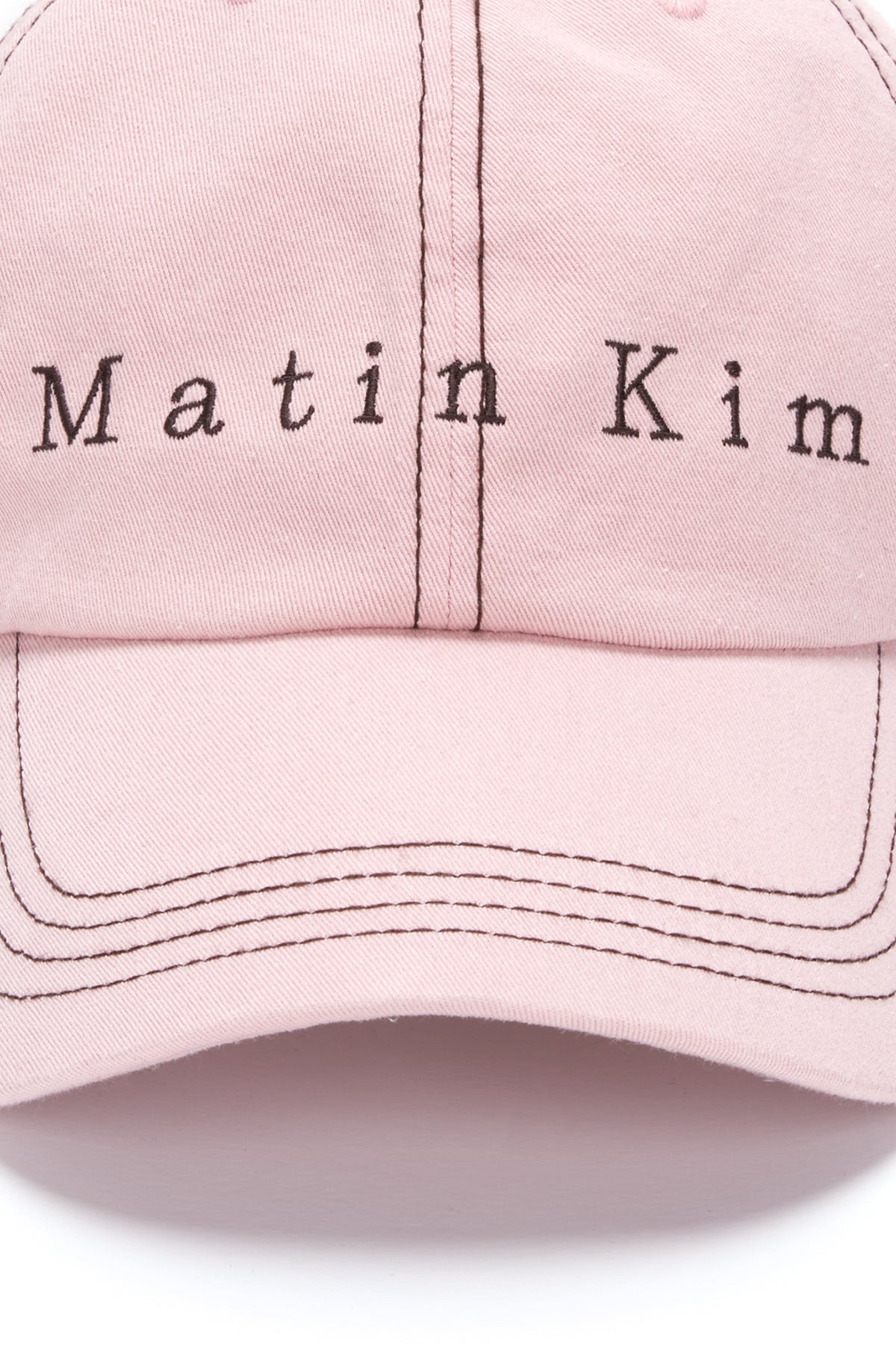 Matin Kim - Matin Stitch Ball Cap (Light Pink) product image 4 | TRAB K-Fashion Australia