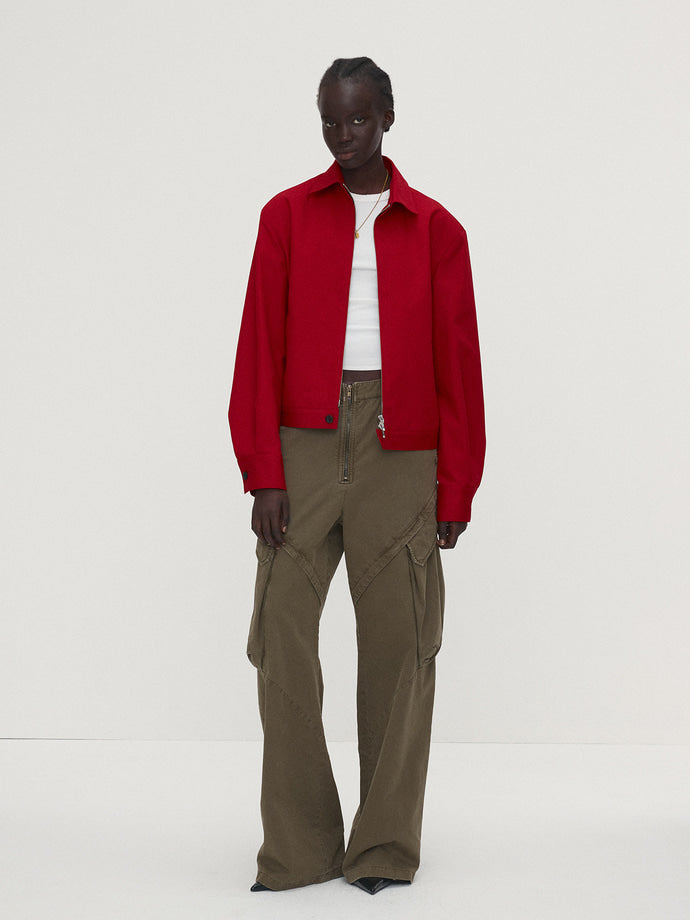 Tonywack - Cotton Twill French Blouson (Red) product image 3 | TRAB K-Fashion Australia