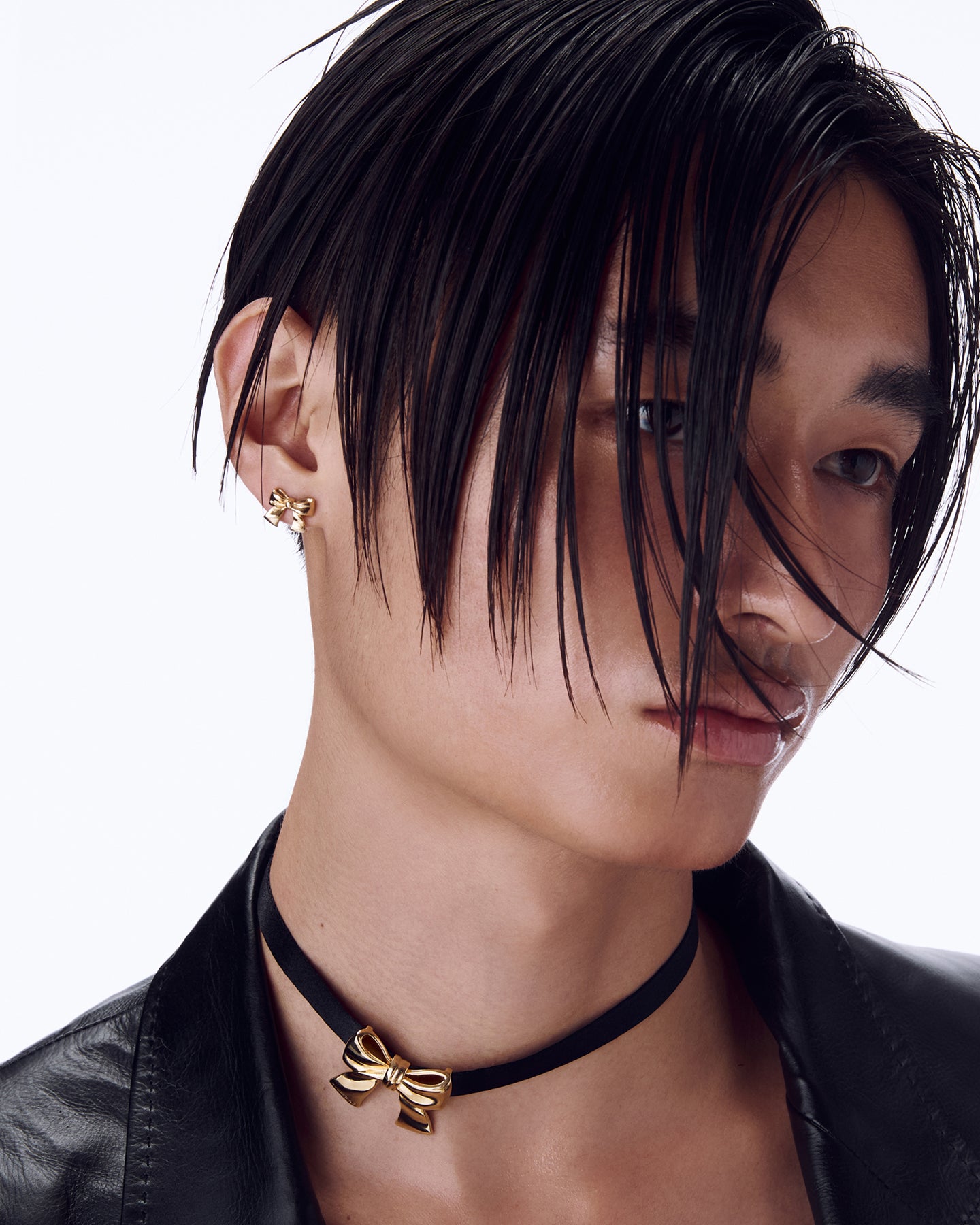 Numbering - Ribbon Stud Earrings #7118 product image 1 | TRAB K-Fashion Australia