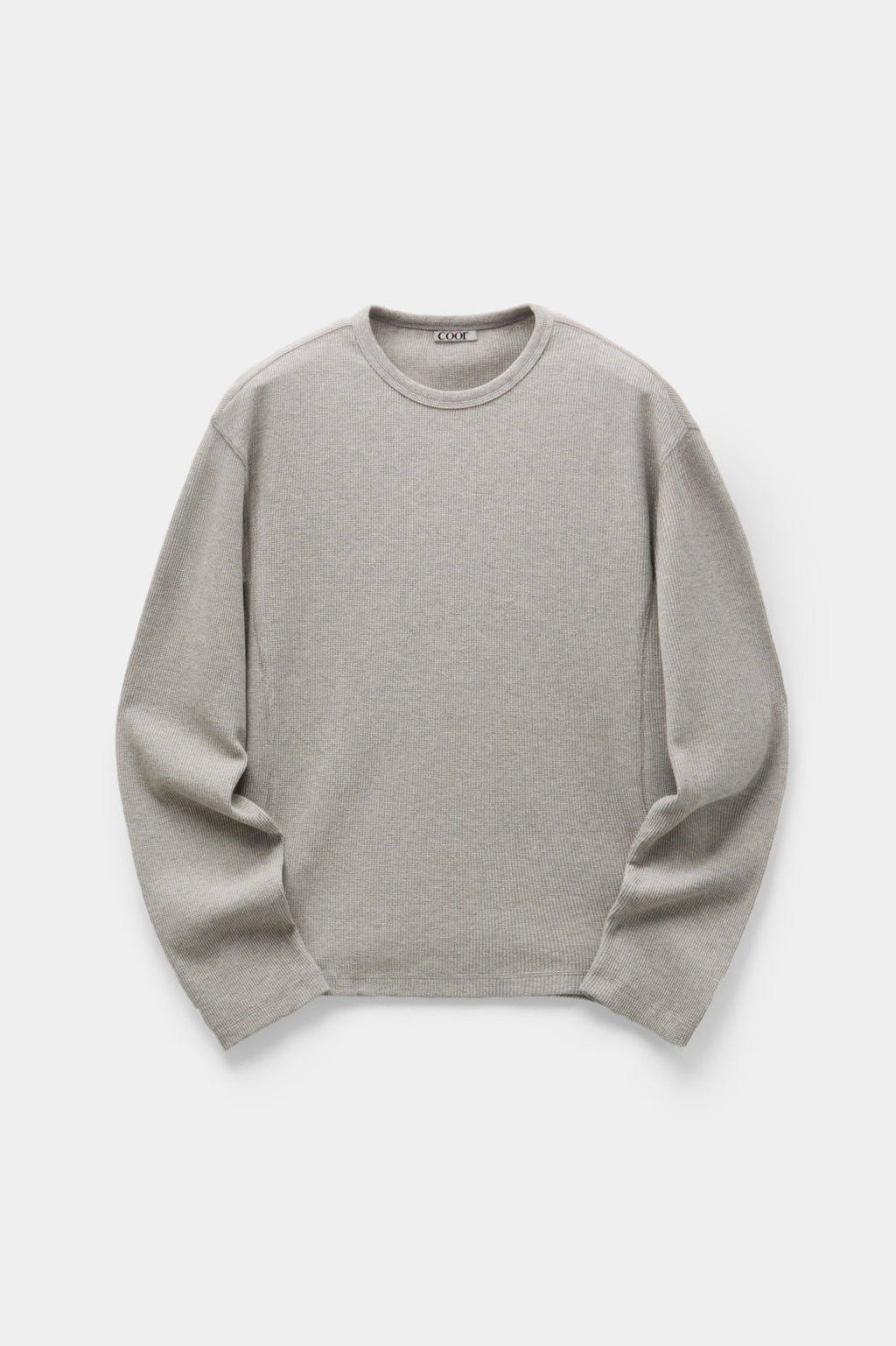 Coor - Regular Fit Waffle Long Sleeve (Melange Gray) product image 1 | TRAB K-Fashion Australia