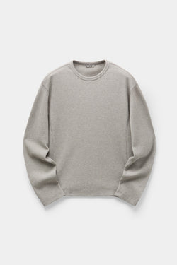 Coor - Regular Fit Waffle Long Sleeve (Melange Gray) product image 1 | TRAB K-Fashion Australia
