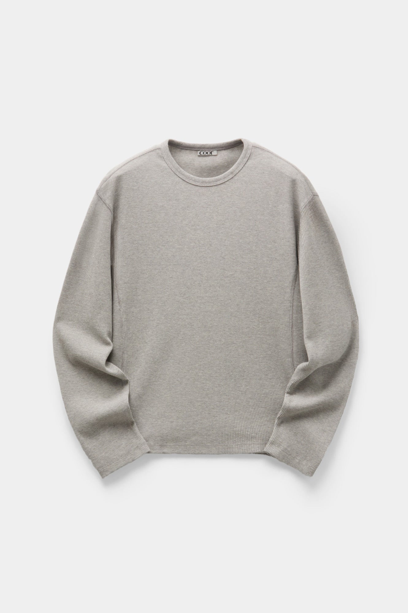 Coor - Regular Fit Waffle Long Sleeve (Melange Gray) product image 1 | TRAB K-Fashion Australia