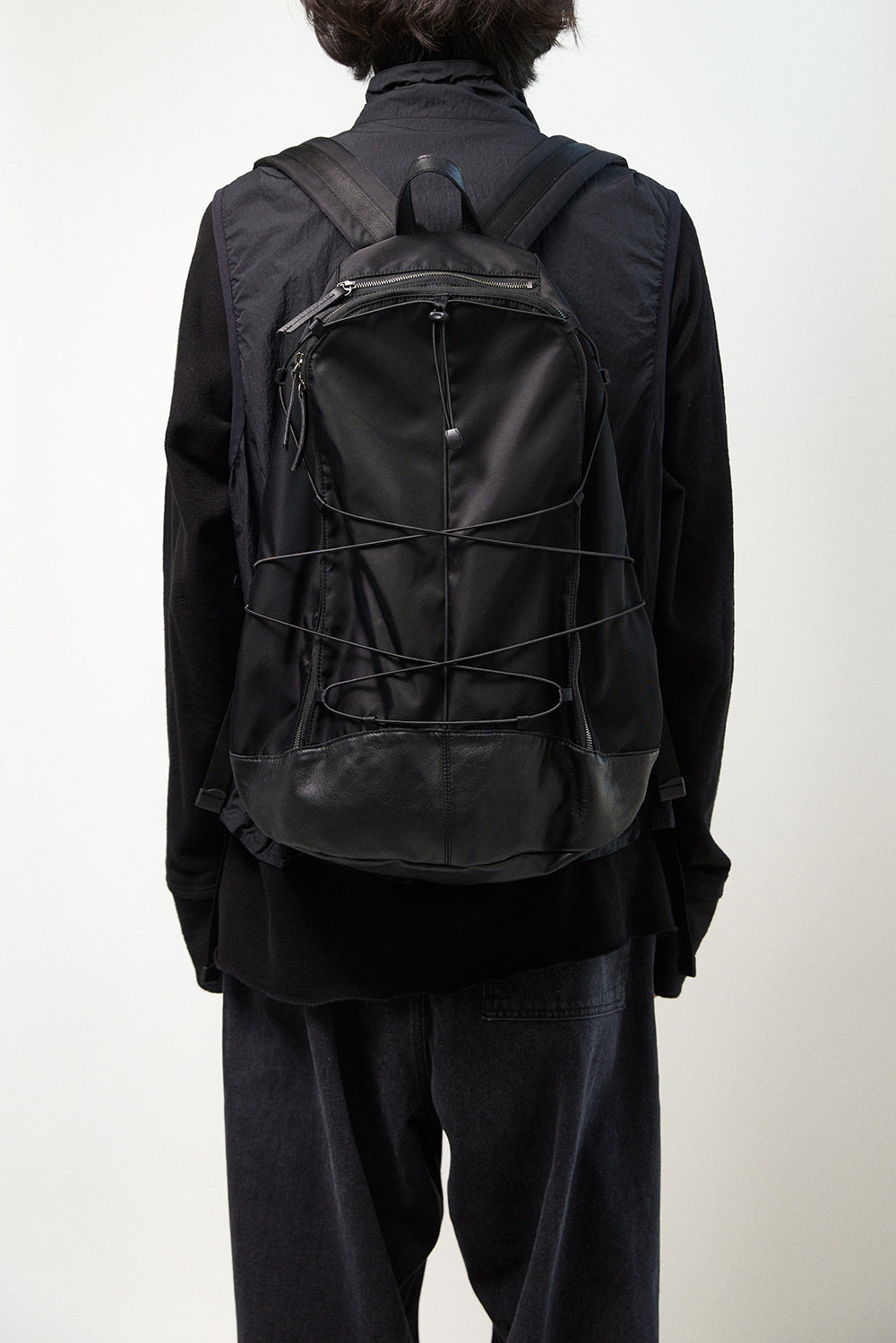 Hatchingroom - Nylon Leather Backpack (Black) product image 20 | TRAB K-Fashion Australia