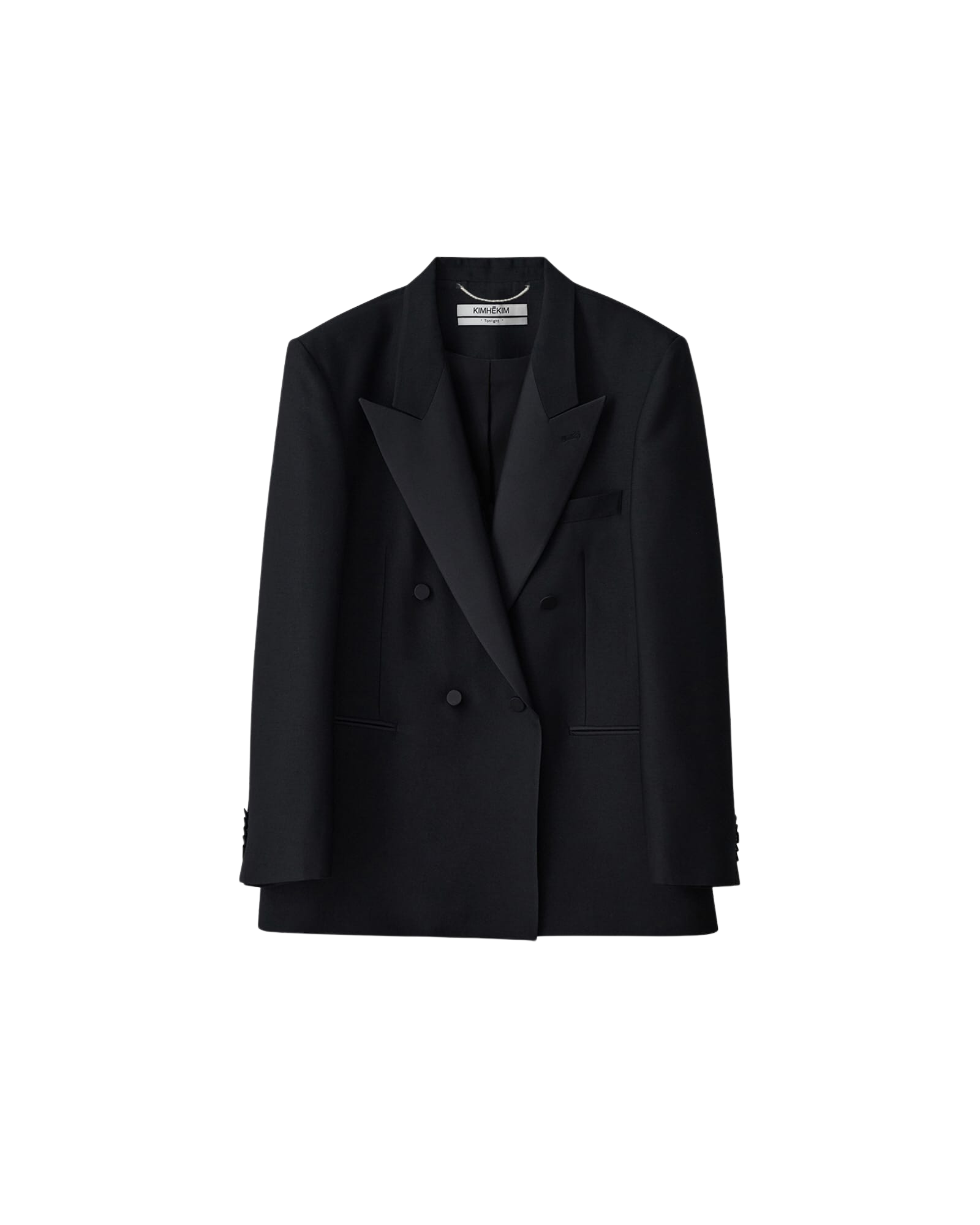 Kimhe Kim - Wool-Silk Tuxedo Jacket (Black) product image 12 | TRAB K-Fashion Australia