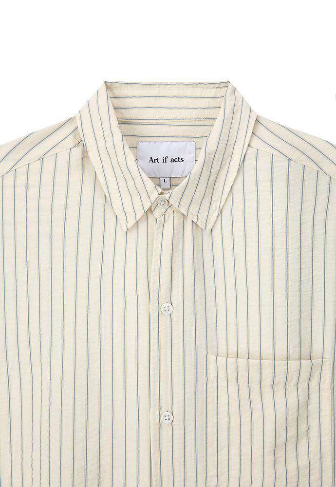 Art if acts - Wrinkle Rayon Shirt (Cream/Charcoal) product image 7 | TRAB K-Fashion Australia